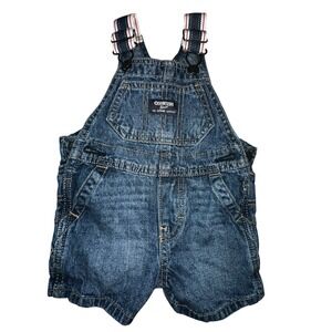 Oshkosh B'gosh Denim Shortalls Baby Boys shorts spring‎ jeans 6 Months